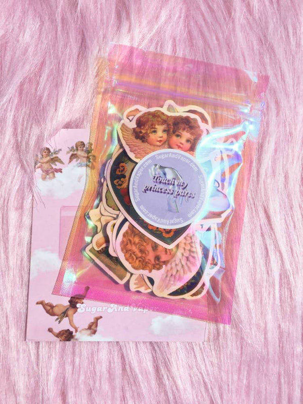 Retro Cherub Angels Waterproof Stickers Pack-Gifts-SugarAndVapor