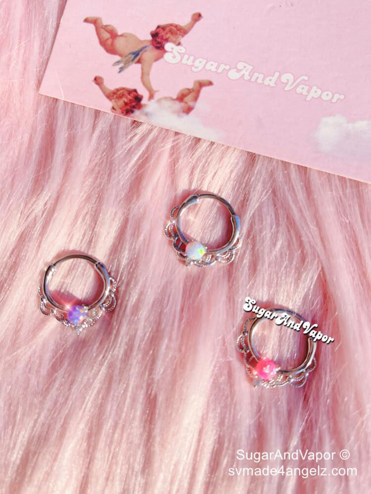 Shining Opal Vintage Septum Nose Ring-Nose Ring-SugarAndVapor