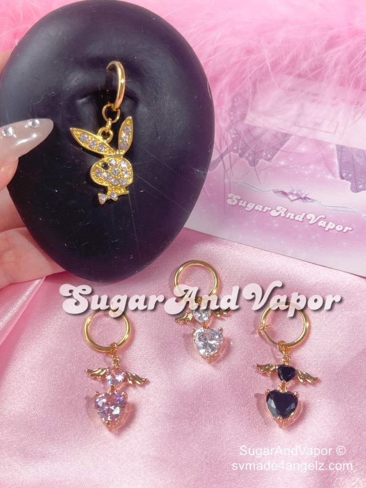 Y2K Bling Gold Fake Belly Ring (Gold ring collection)-Belly Ring-SugarAndVapor