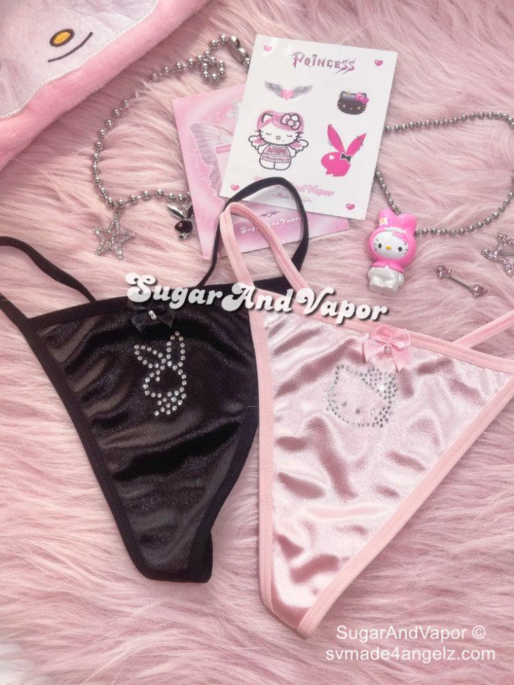 Y2K Bling Kitty/Bunny Thong Panty-Lingeries-SugarAndVapor