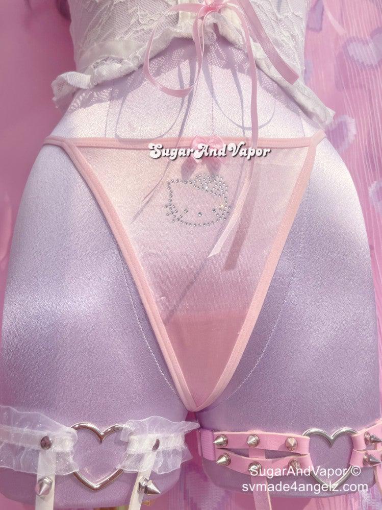 Y2K Bling Kitty/Bunny Thong Panty-Lingeries-SugarAndVapor