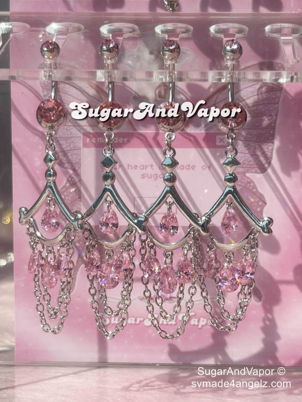 Y2K Bling Tassels Belly Ring-Belly Ring-SugarAndVapor